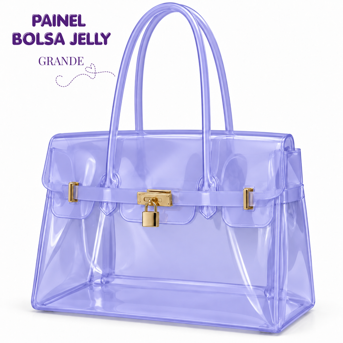 PAINEL BOLSA JELLY EDI PACHECO GRANDE LAVANDA