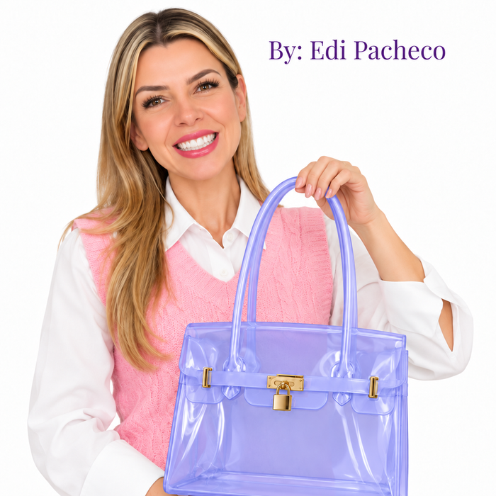 PAINEL BOLSA JELLY EDI PACHECO MINI LAVANDA