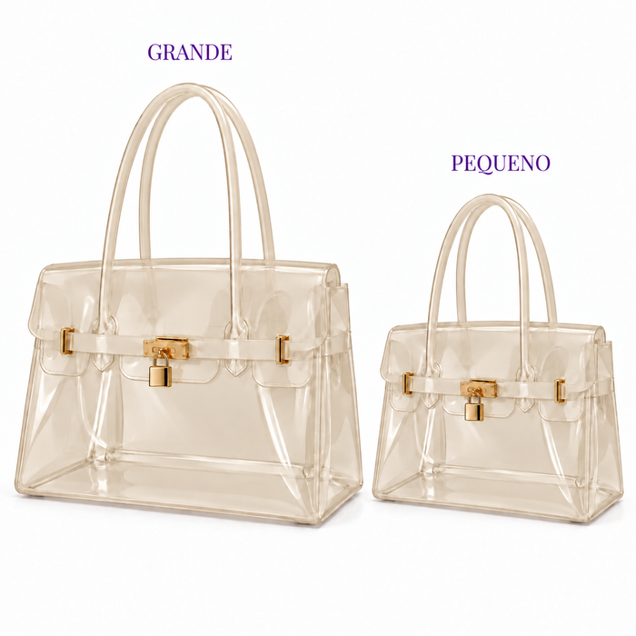 PAINEL BOLSA JELLY EDI PACHECO GRANDE CREME DE BAUNILHA