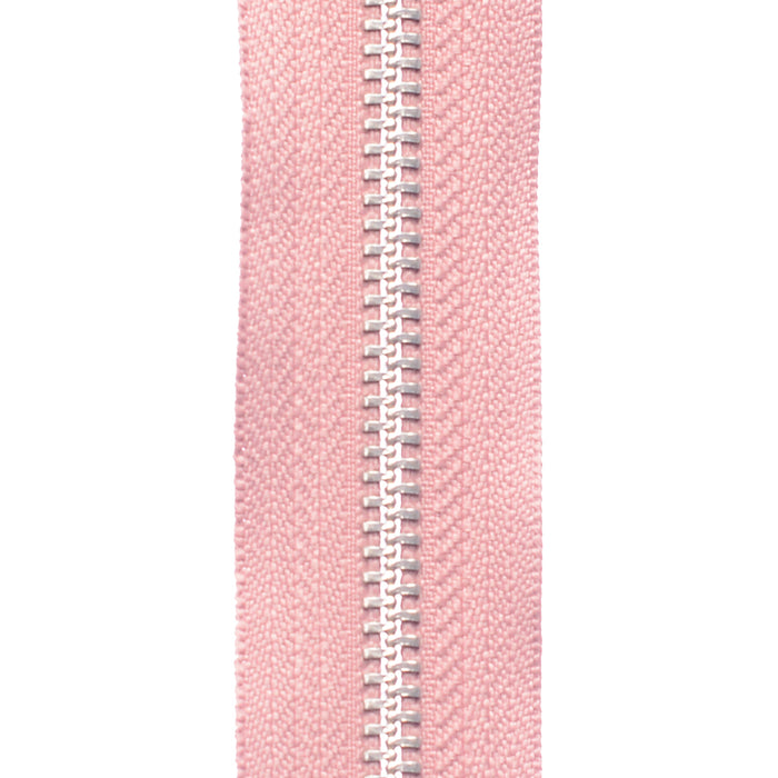 ZIPER Nº6 METAL COR ROSE COM DENTE NIQUEL 10 METROS