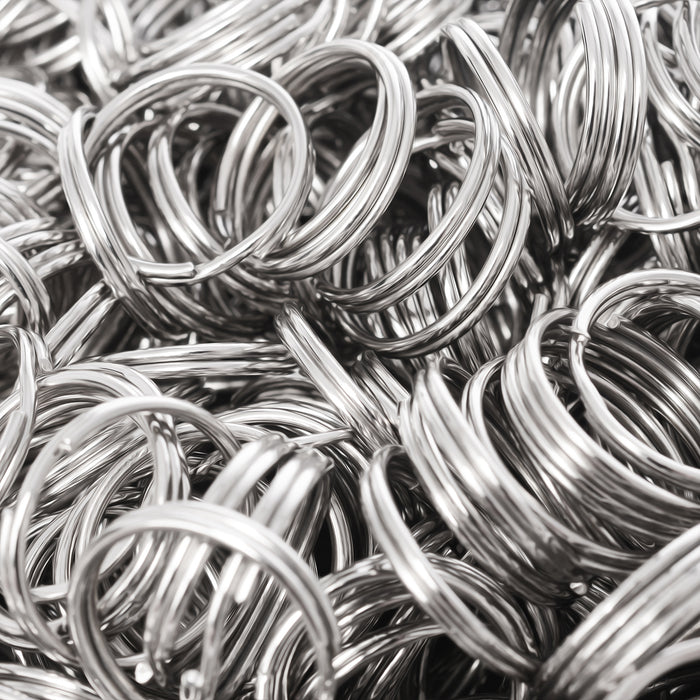 ARGOLA P/CHAVEIRO 15MM DUPLA NIQUELADO PACOTE COM 10 UNIDADES