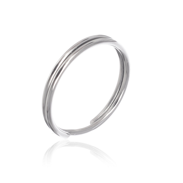 ARGOLA P/CHAVEIRO 15MM DUPLA NIQUELADO PACOTE COM 10 UNIDADES