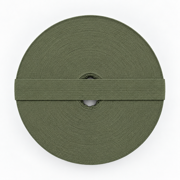 BONEON 25MM C/VINCO COR VERDE MILITAR 100 METROS