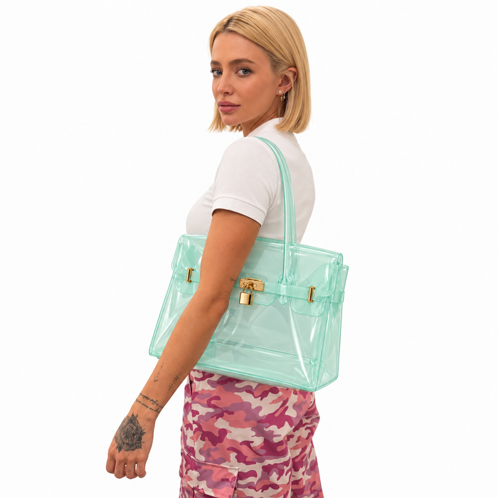 PAINEL BOLSA JELLY EDI PACHECO MINI AGUA-MARINHA