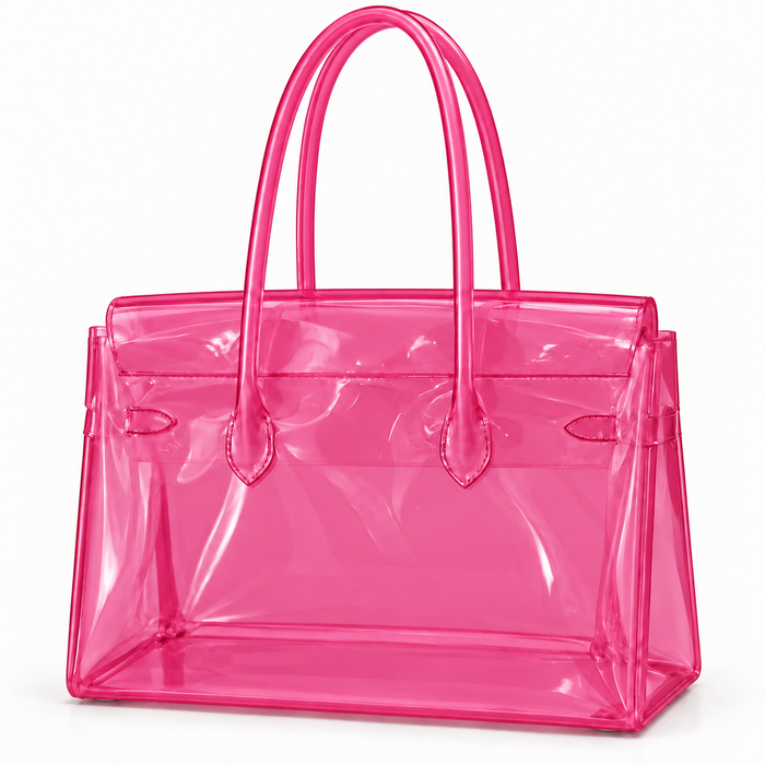 PAINEL BOLSA JELLY EDI PACHECO GRANDE BALA DE MORANGO