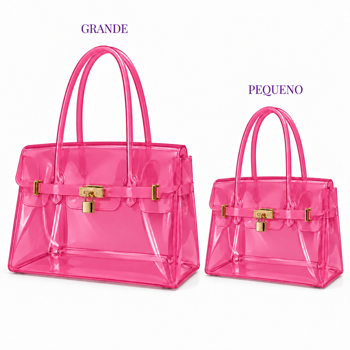 PAINEL BOLSA JELLY EDI PACHECO GRANDE BALA DE MORANGO