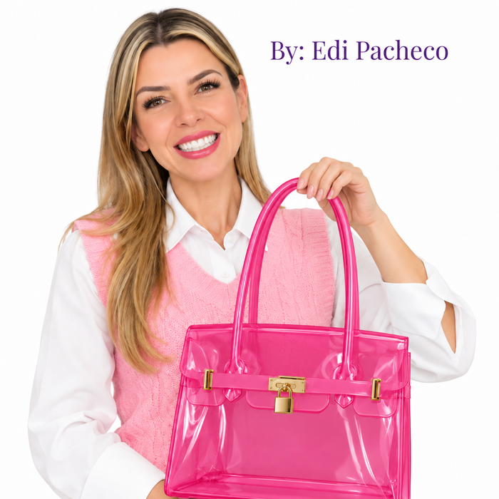 PAINEL BOLSA JELLY EDI PACHECO MINI BALA DE MORANGO
