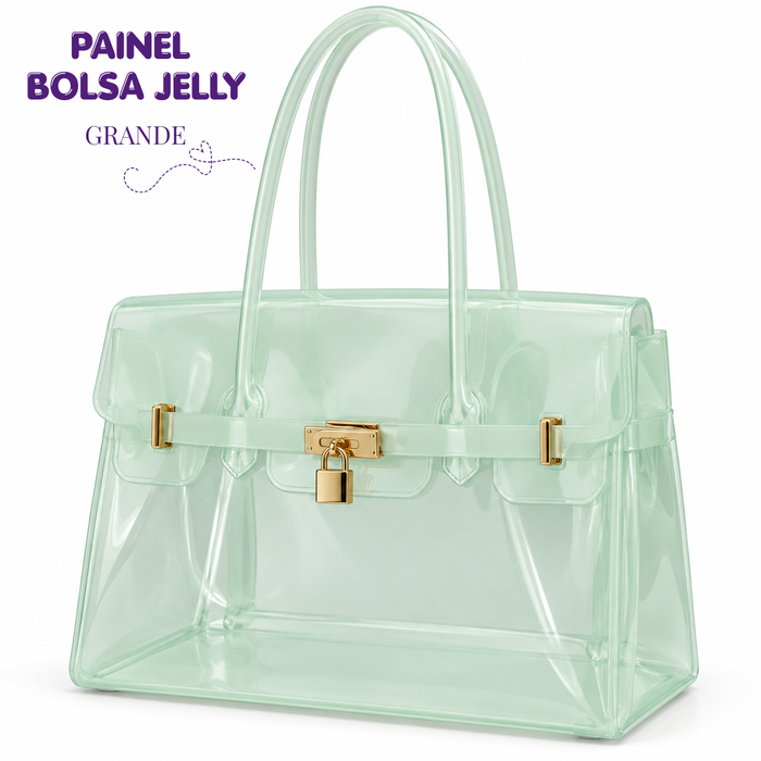 PAINEL BOLSA JELLY EDI PACHECO GRANDE MENTA SUAVE