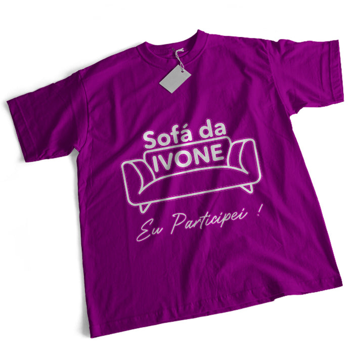 CAMISETA SOFÁ DA IVONE TAMANHO P COR ROXA