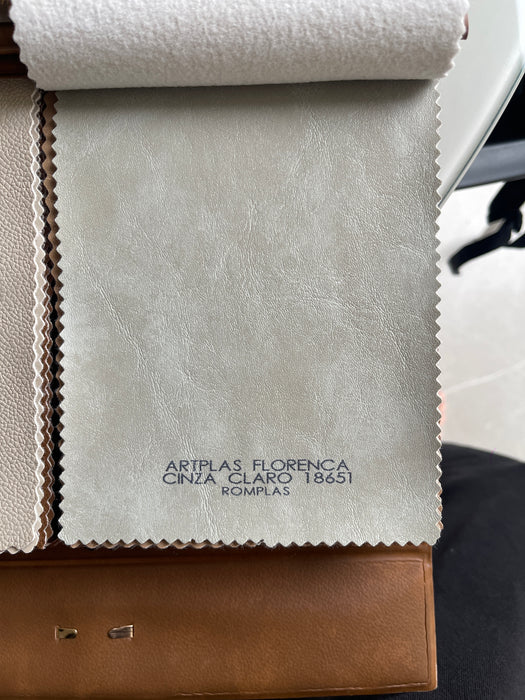 DECOR FLORENCA 1.0 FUNDO MANTA COR CINZA CLARO