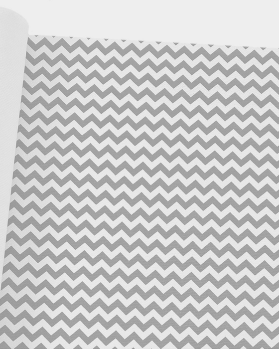 NEW CHEVRON 0.8MM FUNDO DE MALHA COR CINZA / BRANCO