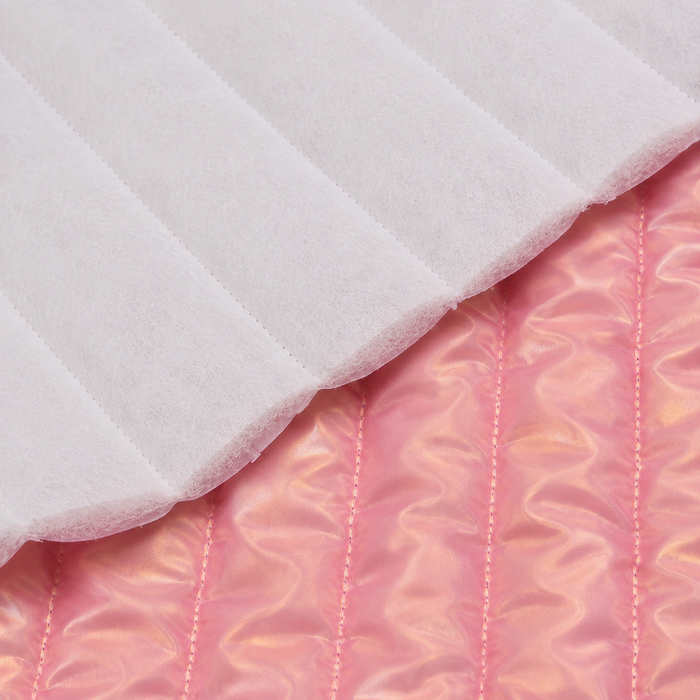 NYLON CANADENSE MATELADO HOLOGRAFICO ROSA GLOW LADO UNICO