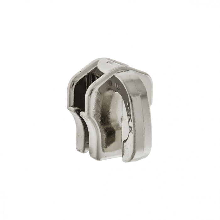 CURSOR ZIPER METAL PRATA 6MM - 10 UN