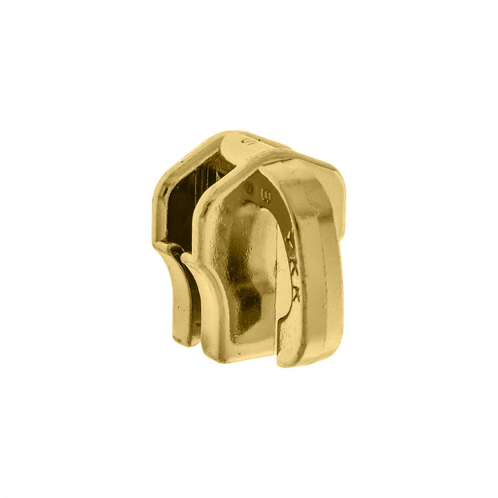 CURSOR ZIPER METAL OURO 6MM - 10 UN