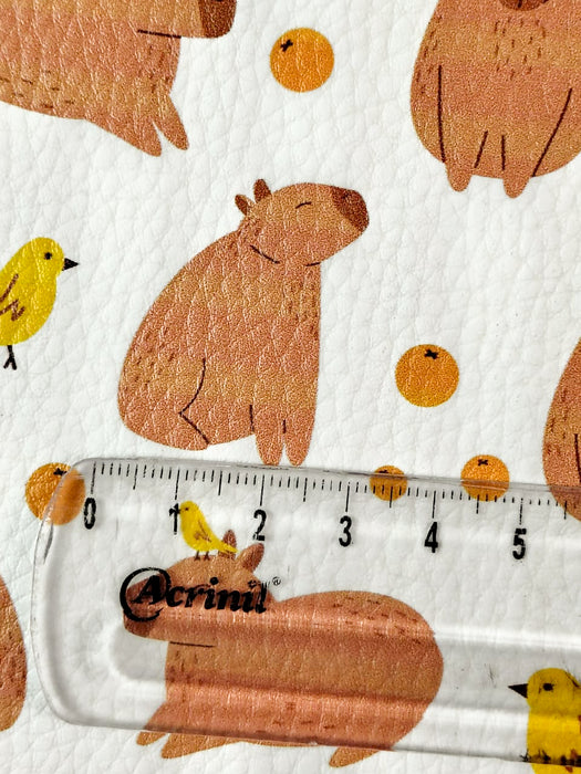 SINTETICO COLECAO CAPIVARAS PASSARINHO EM DOLL BRANCO DA PLASTICOS IVONE