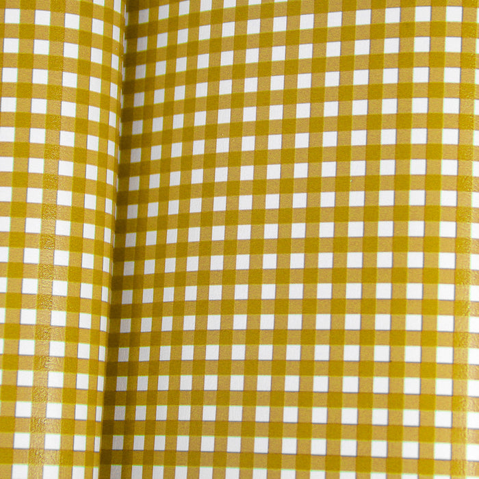 SINTETICO XADREZ SEVILLE FERNANDA GAMA 0.8MM FUNDO MALHA COR AMARELO