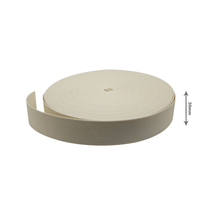 FITA LISA 30MM COR CREME 25 METROS