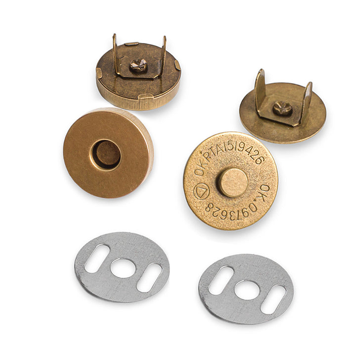 BOTAO IMA 18 MM COR OURO VELHO PACOTE COM 10 PEÇAS
