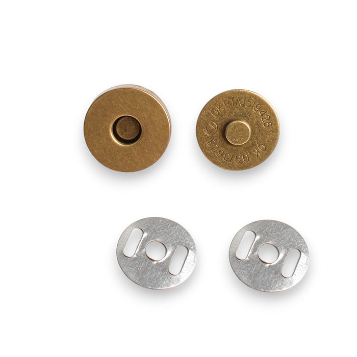 BOTAO IMA 18 MM COR OURO VELHO PACOTE COM 10 PEÇAS