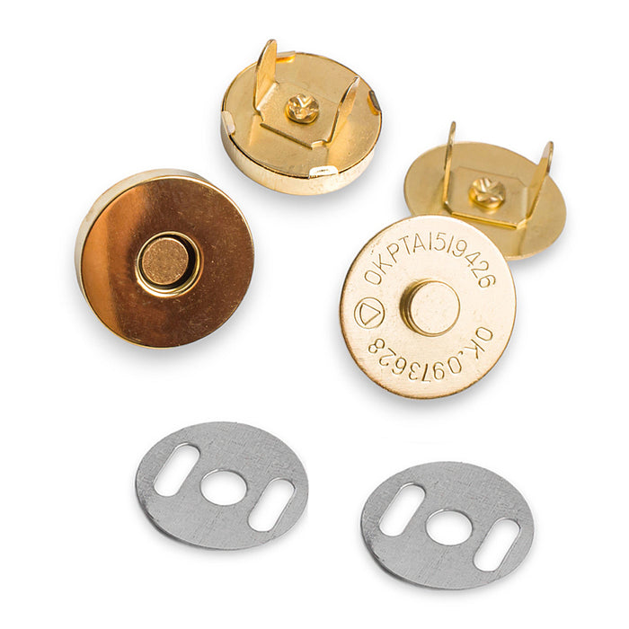 BOTAO IMA 18 MM COR DOURADO PACOTE COM 10 PEÇAS