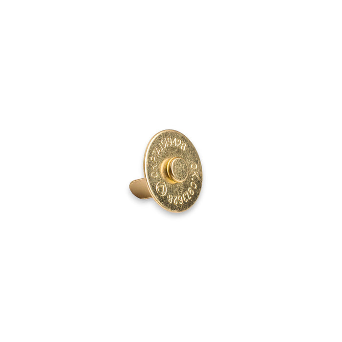 BOTAO IMA 18 MM COR DOURADO PACOTE COM 10 PEÇAS