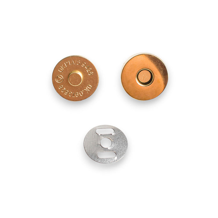 BOTAO IMA 18 MM COR DOURADO PACOTE COM 10 PEÇAS