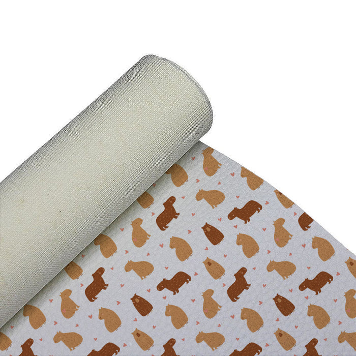 SINTETICO COLECAO CAPIVARAS CORACAO EM DOLL BRANCO DA PLASTICOS IVONE