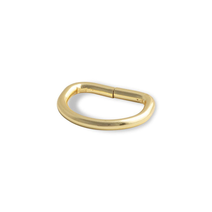 MEIA ARGOLA 19MM ARAME 3MM DOURADO CATAFORETICO 10 PEÇAS