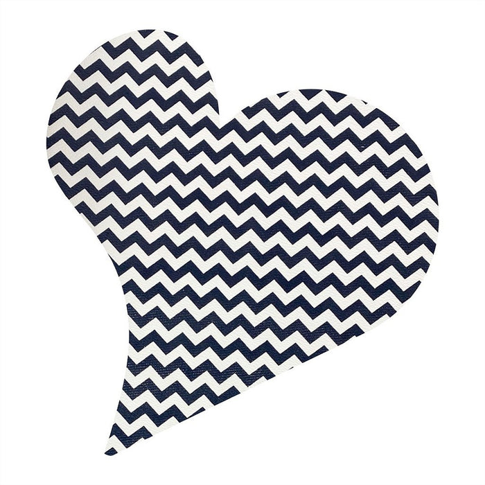 NEW CHEVRON 0.8MM FUNDO DE MALHA COR MARINHO / BRANCO