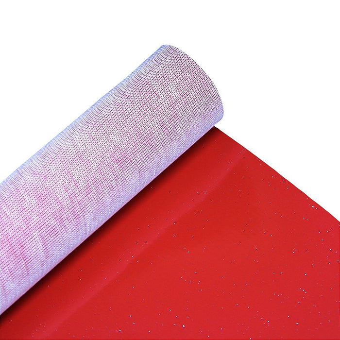VERNIZ COM GLITTER 0,8MM COR VERMELHO COM FUNDO MALHA