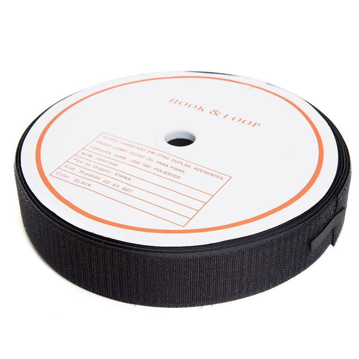 VELCRO 50MM COR PRETO 1 METRO