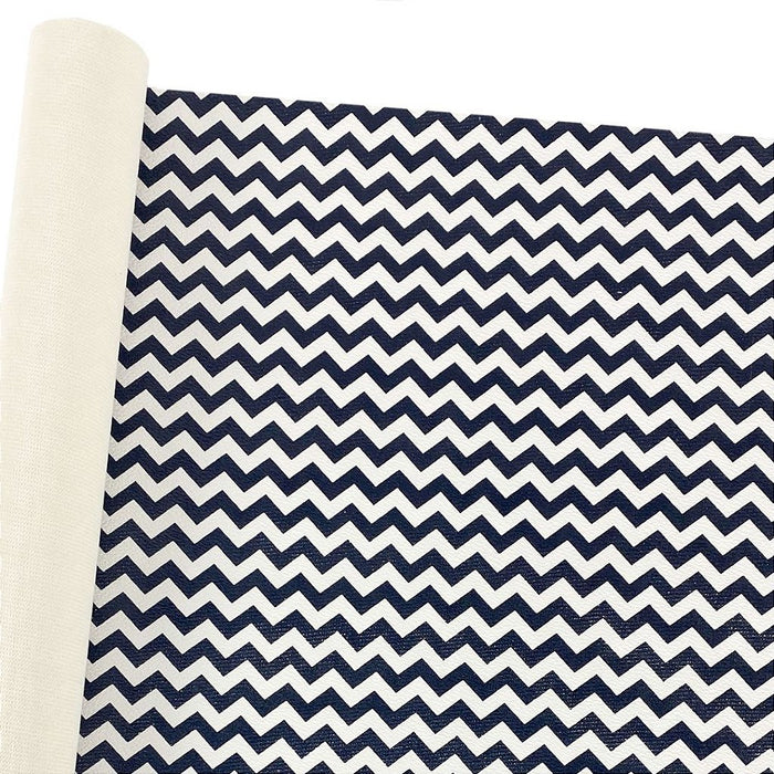 NEW CHEVRON 0.8MM FUNDO DE MALHA COR MARINHO / BRANCO