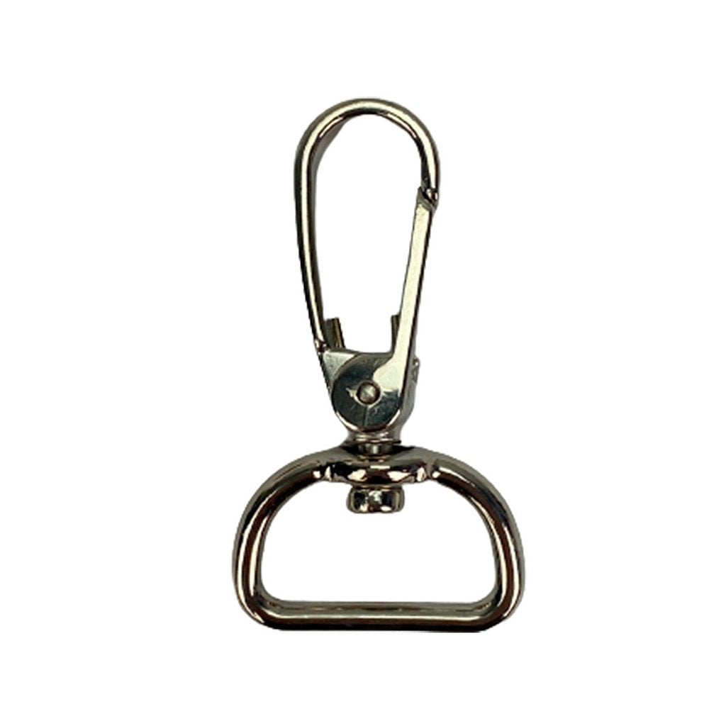 MOSQUETAO ZAMAK LUXO 5255/25MM NIQUELADO UNIDADE — Plasticos Ivone