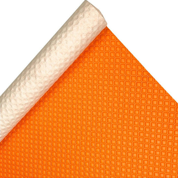 MATELASSE LUXO 1.5 COR LARANJA  FUNDO MANTA