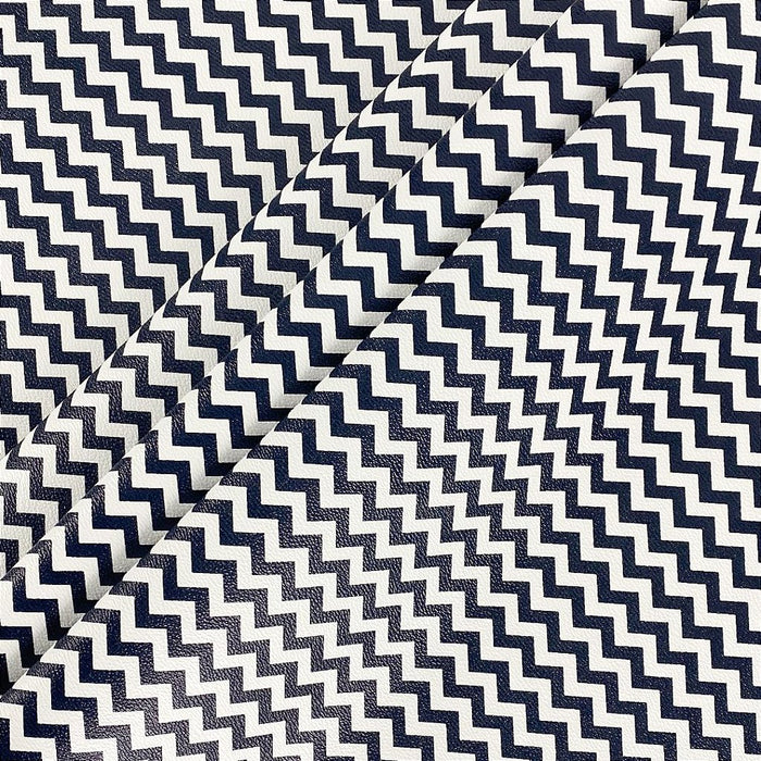 NEW CHEVRON 0.8MM FUNDO DE MALHA COR MARINHO / BRANCO