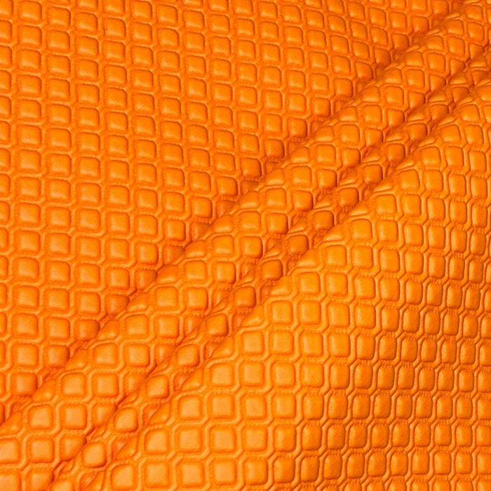 MATELASSE LUXO 1.5 COR LARANJA  FUNDO MANTA