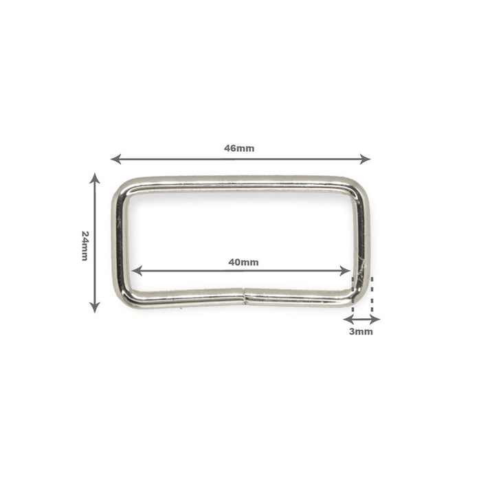 PASSADOR 40MM ALT 17MM  AR 3.0 C/ NIQUELADO 10 PEÇAS