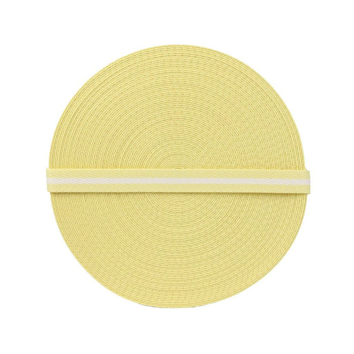 FITA LISTRAS 20MM COR AMARELO/CREME 1 METRO