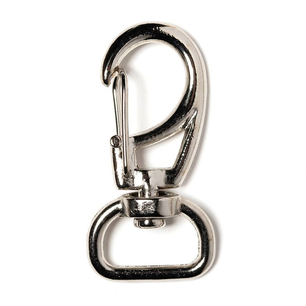 MOSQUETAO ZAMAK 1166 C/15MM COR NIQUELADO PACOTE COM 10 PEÇAS