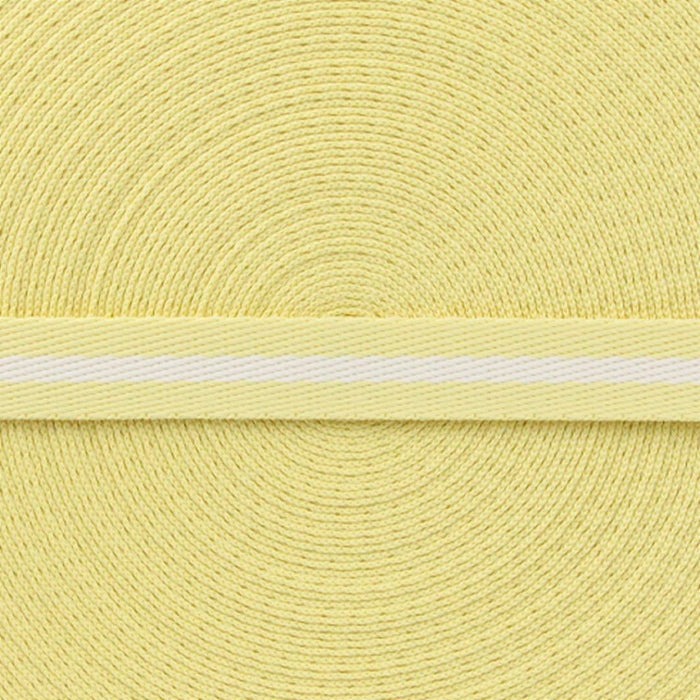 FITA LISTRAS 20MM COR AMARELO/CREME 1 METRO