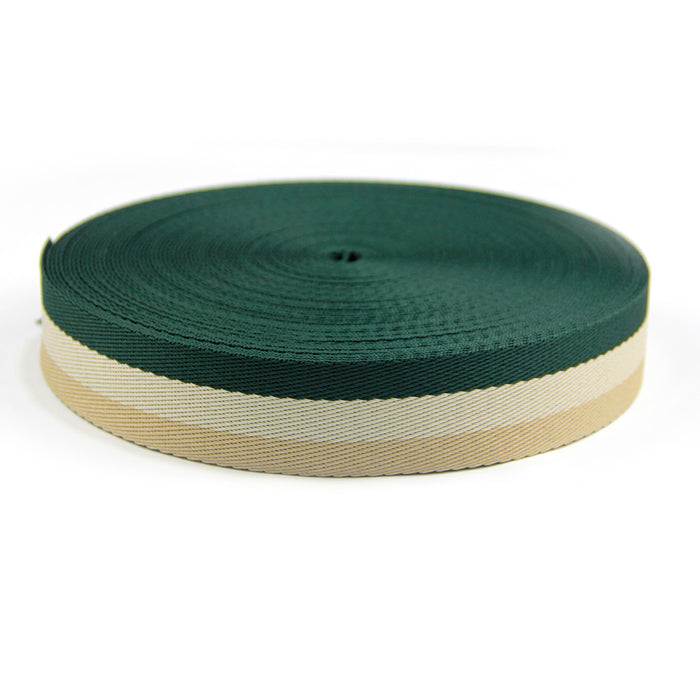 FITA LISTRAS 40MM COR MILITAR/MARFIM/LUXOR 1 METRO - Plasticos Ivone