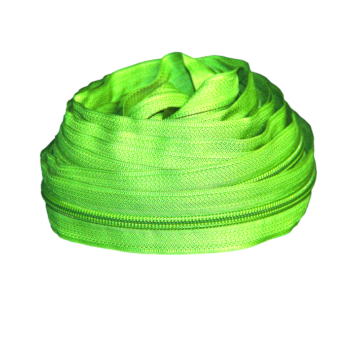 ZIPER Nº6 POLIESTER COR VERDE NEON 10 METROS