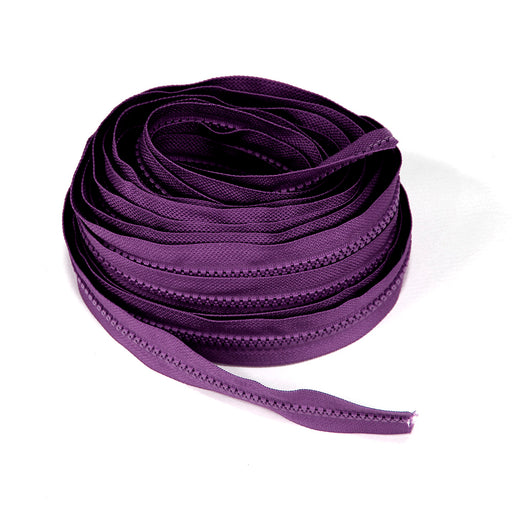 ZIPER Nº6 TRATORADO POLIESTER COR ROXO 10 METROS - Plasticos Ivone